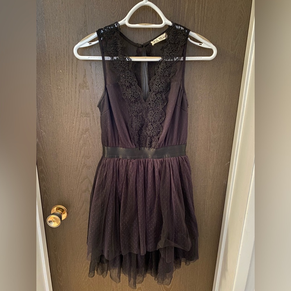 Lily Mcbee short black dress